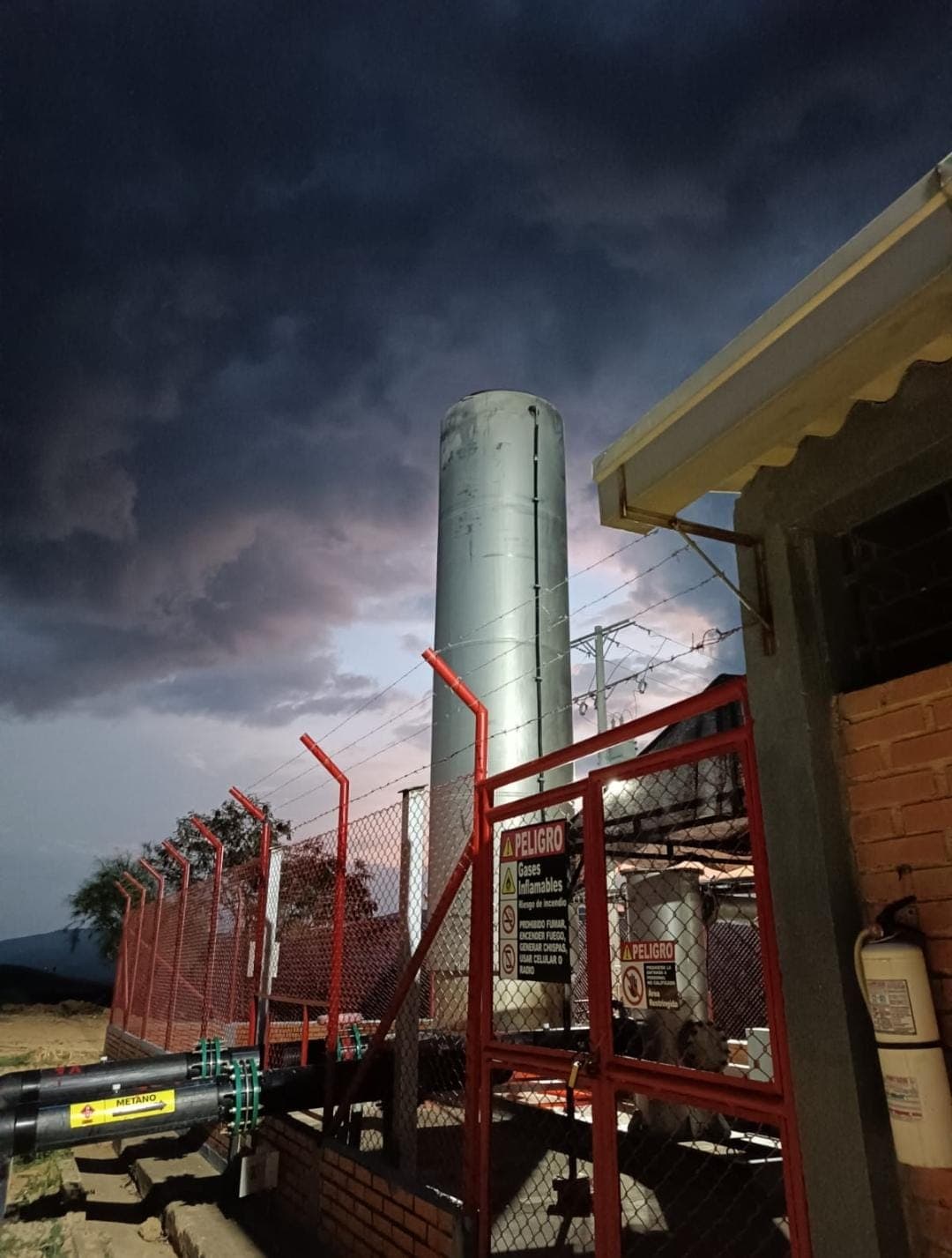 Torchère biogaz E.I.R.A Environnement en Colombie